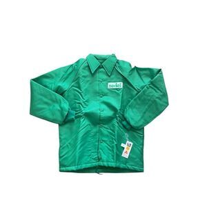 New vintage 70s swingster zorial button‎ down green jacket